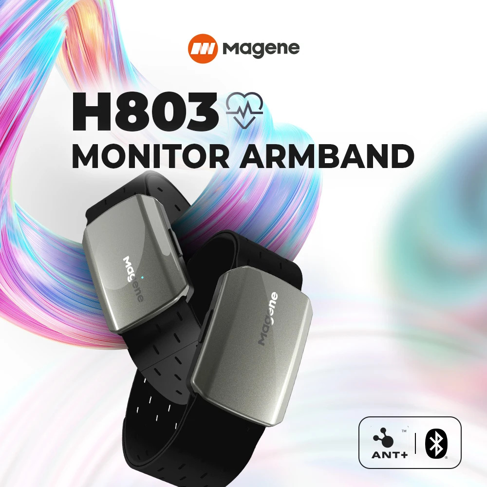 Monitor Stand - เครื่องวัดอัตราการเต้นของหัวใจ Magene H803 แบบสายรัดแขน รองรับโหมดคู่ Bluetooth