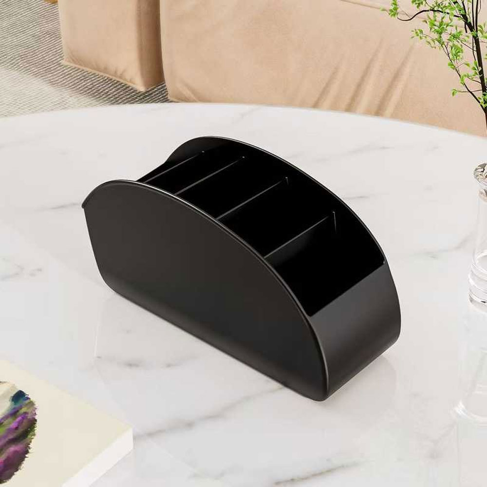 Office Furniture Brands - กล่องเก็บรีโมทคอนโทรลแบบหลายช่อง, กล่องจัดระเบียบอเนกประสงค์สำหรับวางบนโต๊ะ, เหมาะสำหรับรีโมททีวี, เครื่องเขียน, แว่นตา, เครื่องสำอาง