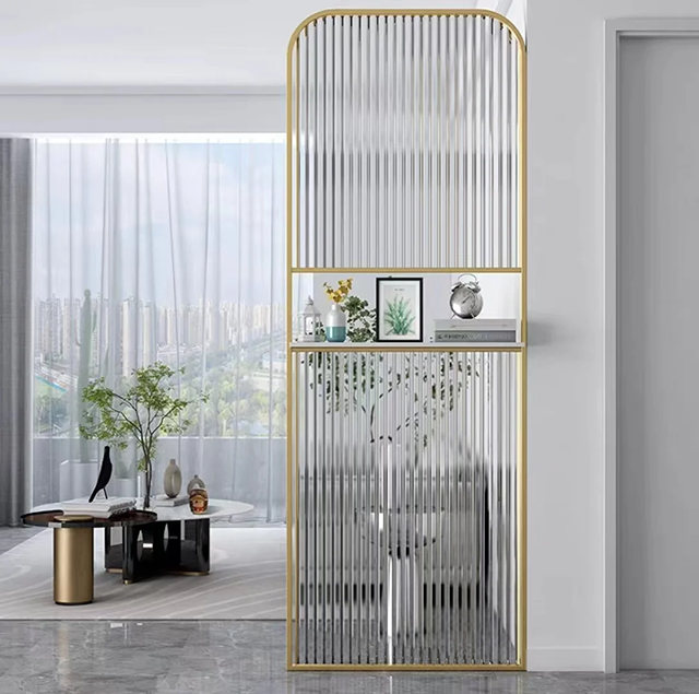 Partition Screen Divider - ฉากกั้นห้องน้ำแบบมินิมอลสมัยใหม่ ประตูกระจกนิรภัยกันน้ำ สำหรับห้องน้ำและห้องครัว