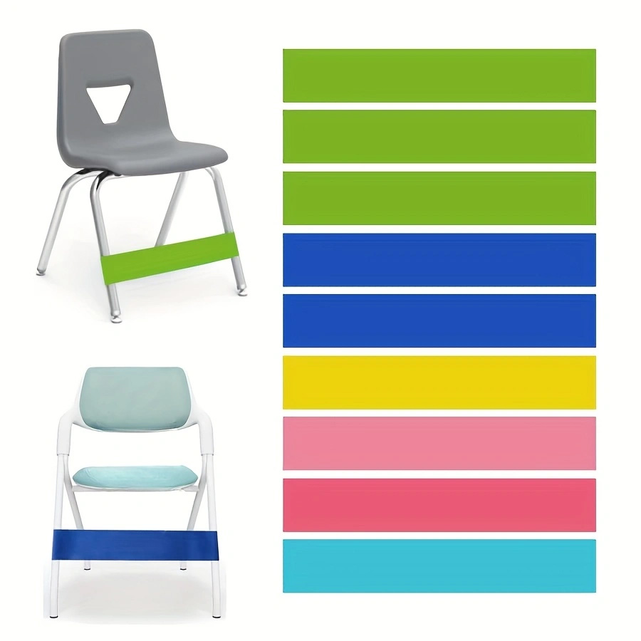 Office Stool - สายยางยืด 1 ชิ้นสำหรับบรรเทาอาการหงุดหงิดที่เท้า, สายคลายเครียดสำหรับขาเก้าอี้ในห้องเรียน, เหมาะสำหรับห้องเรียนนักเรียน-สำนักงาน