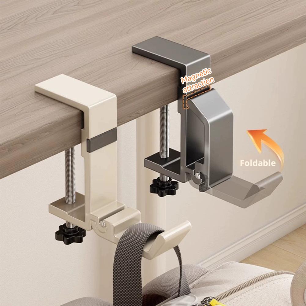Office Furniture Brands - ตะขอแขวนกระเป๋าแบบหนีบ ไม่ต้องเจาะ ติดตั้งได้กับโต๊ะ สำหรับแขวนกระเป๋าเป้ หูฟัง ใช้ได้ในโรงเรียน