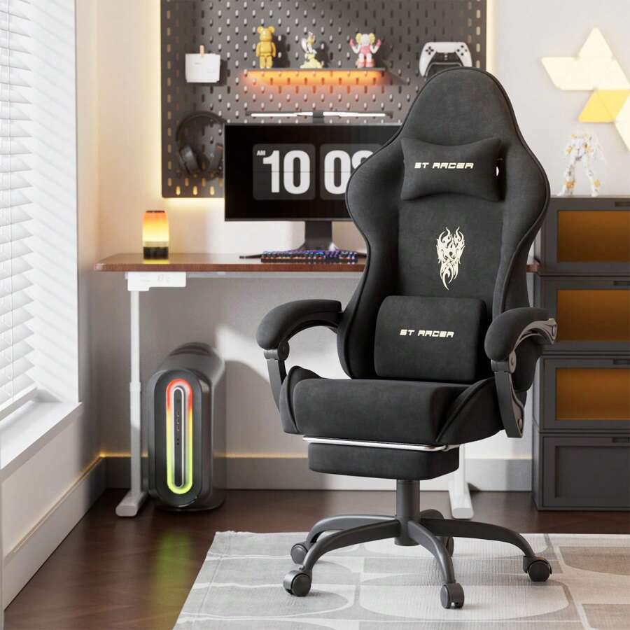 Office Chair - เก้าอี้เกมมิ่งพนักพิงสูง เก้าอี้เกมเมอร์ตามหลักสรีรศาสตร์สำหรับผู้ใหญ่