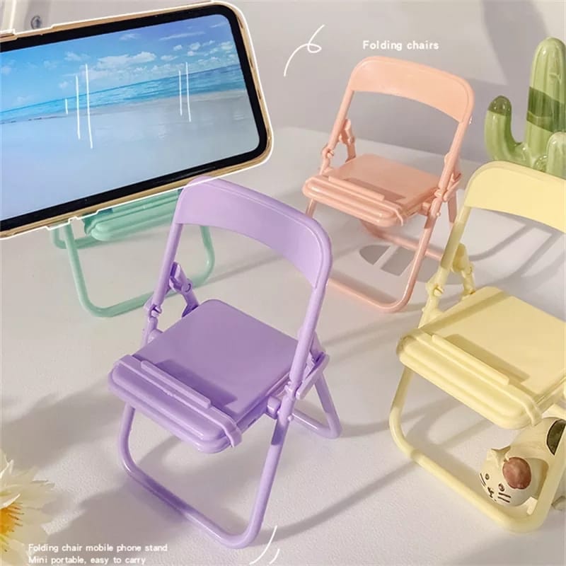 Office Stool - ที่วางโทรศัพท์รูปทรงเก๋ไก๋ ที่วางโทรศัพท์แบบตั้งโต๊ะอเนกประสงค์ สำหรับตกแต่งโต๊ะทำงาน อุปกรณ์เสริมสำนักงานและบ้าน