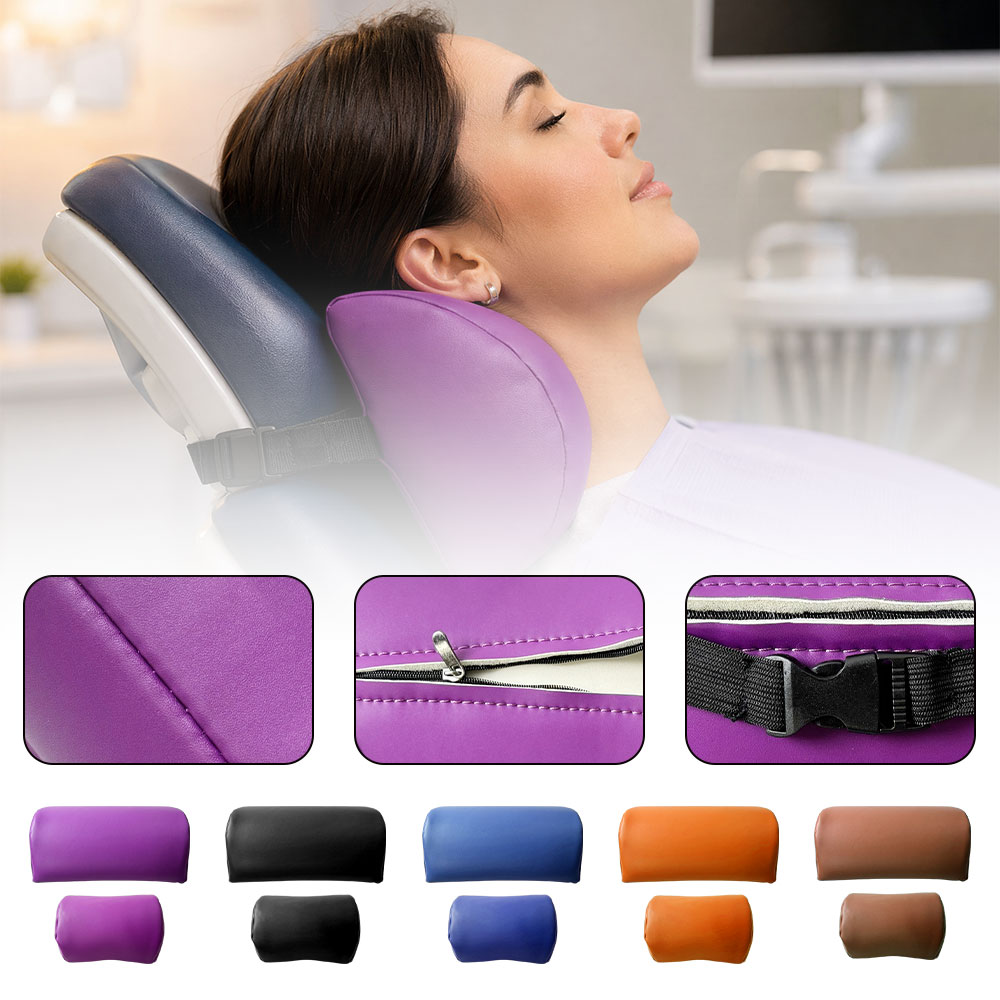 Office Chair Cushion - หมอนรองศีรษะเก้าอี้ทำฟัน หมอนรองคอและหลังสำหรับทันตแพทย์ แผ่นรองหลังสำหรับคลินิกและสำนักงาน อุปกรณ์เสริมสำหรับทันตกรรม