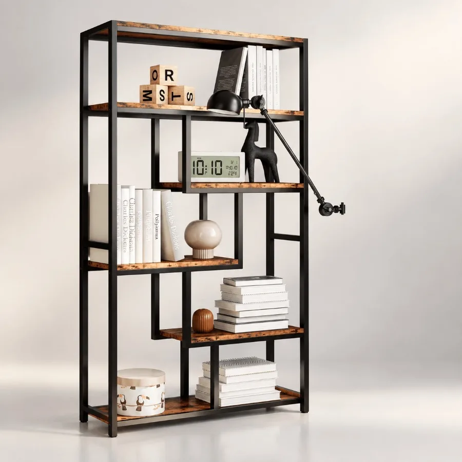 ชั้นวางหนังสือ 6 ชั้น ดีไซน์สไ - Bookshelf บทวิจารณ์และราคา