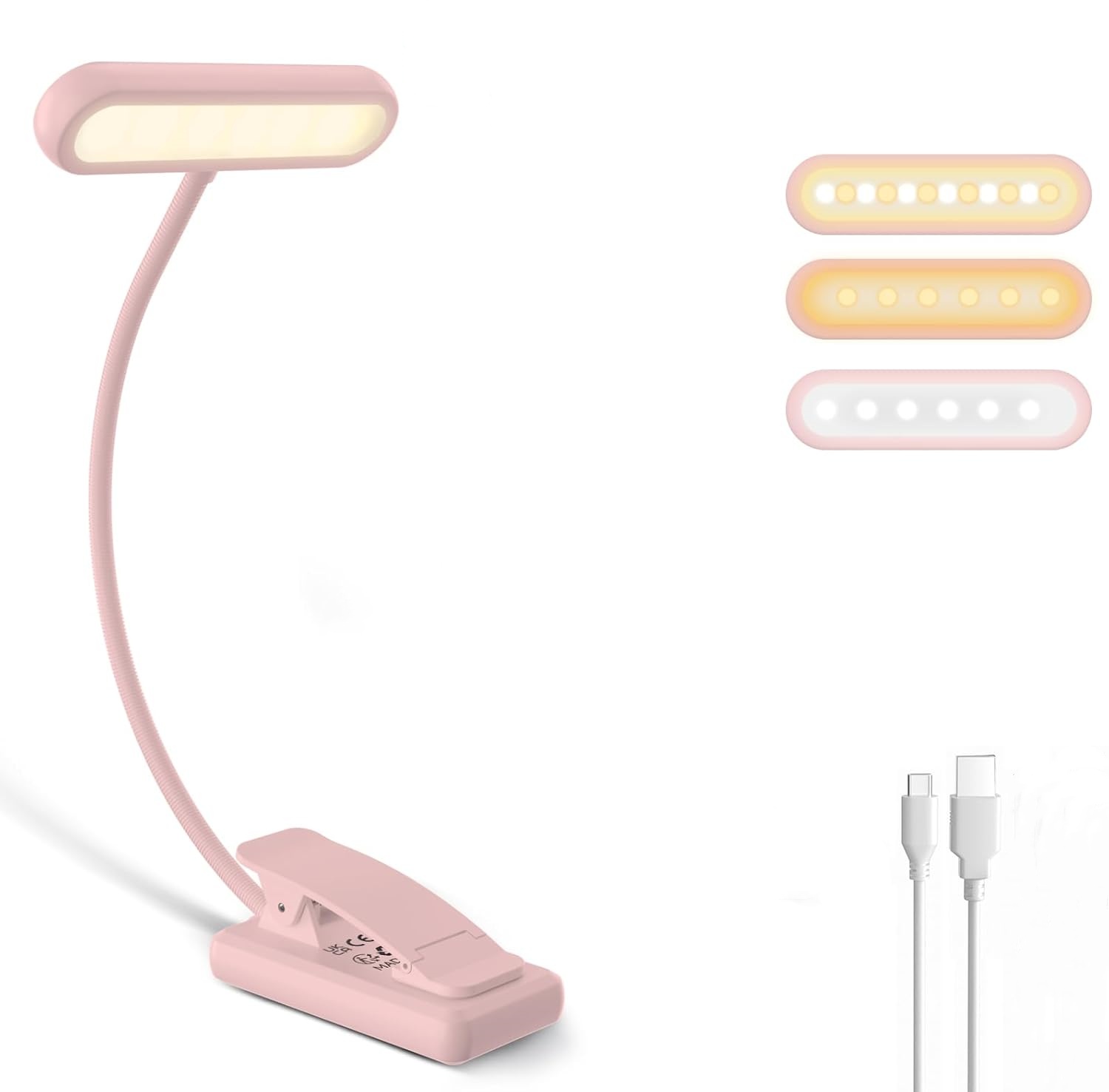 โคมไฟอ่านหนังสือแบบหนีบ สีดำ/ข - Desk Lamp บทวิจารณ์และราคา