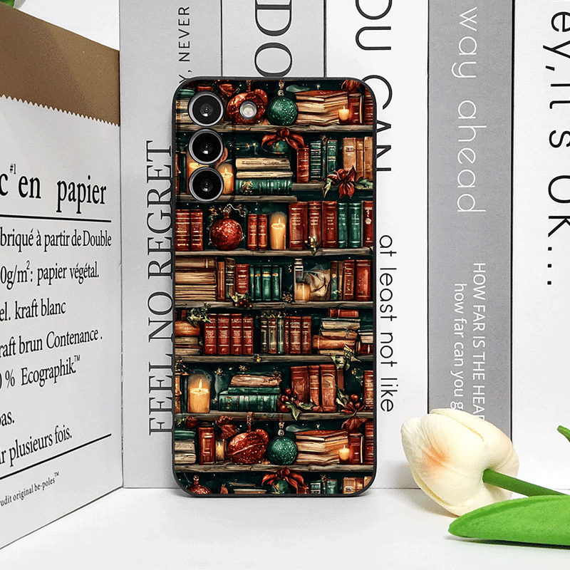 เคสโทรศัพท์ลายหนังสือตกแต่งคริ - Bookshelf บทวิจารณ์และราคา