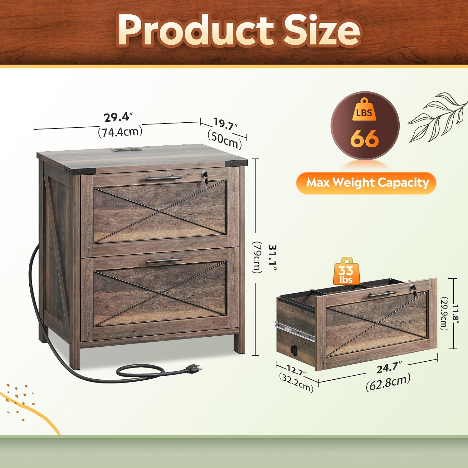 ตู้เก็บเอกสารไม้แบบเปิดด้านข้า - Printer Stand บทวิจารณ์และราคา