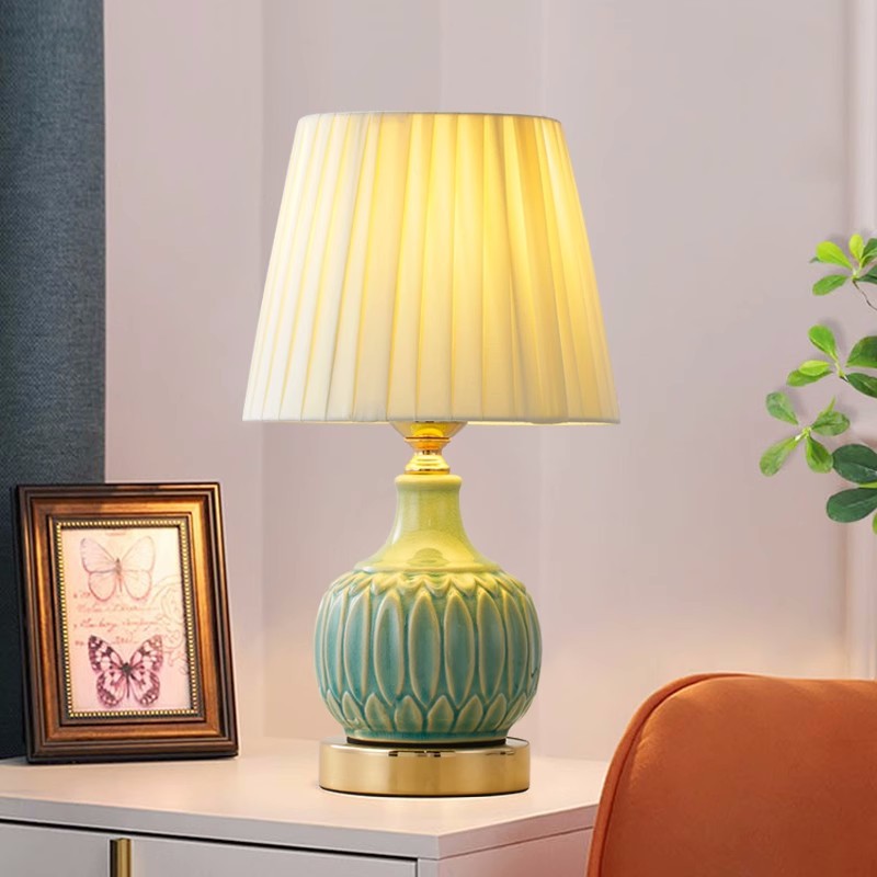 สำหรับโคมไฟตั้งโต๊ะเซรามิกสไตล - Desk Lamp บทวิจารณ์และราคา