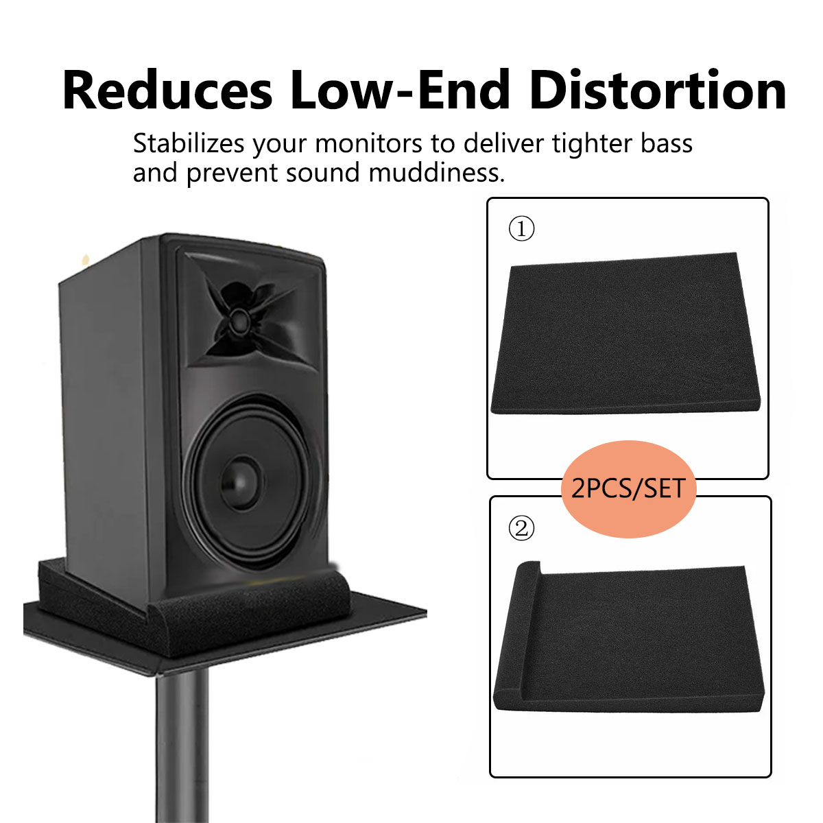 แผ่นรองกันเสียงสำหรับลำโพงสตูด - Monitor Stand บทวิจารณ์และราคา