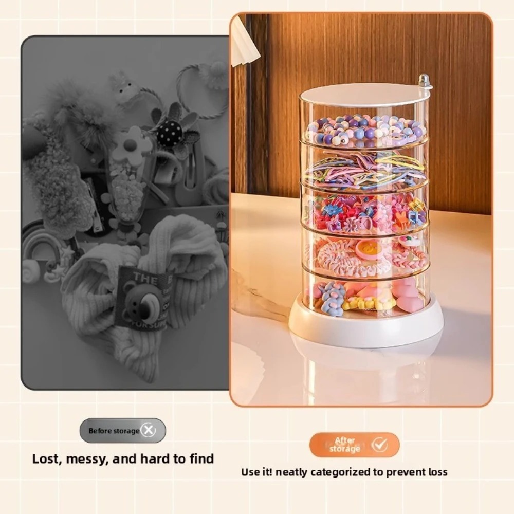 กล่องเก็บอุปกรณ์เสริมผมแบบหมุน - Desk Organizer บทวิจารณ์และราคา