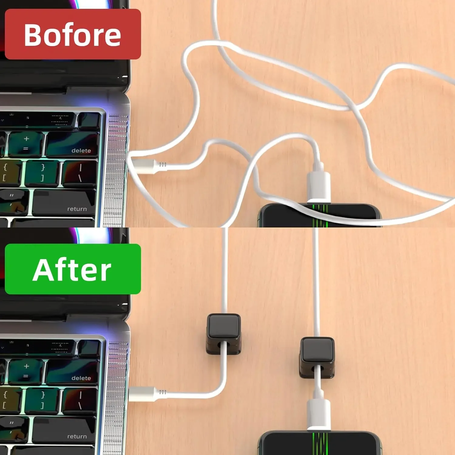 ที่จัดสายเคเบิลขนาดเล็ก ที่ยึด - Desk Organizer บทวิจารณ์และราคา