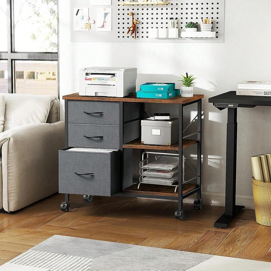 ตู้เก็บเอกสารแบบเคลื่อนที่ 3 ช - Printer Stand บทวิจารณ์และราคา