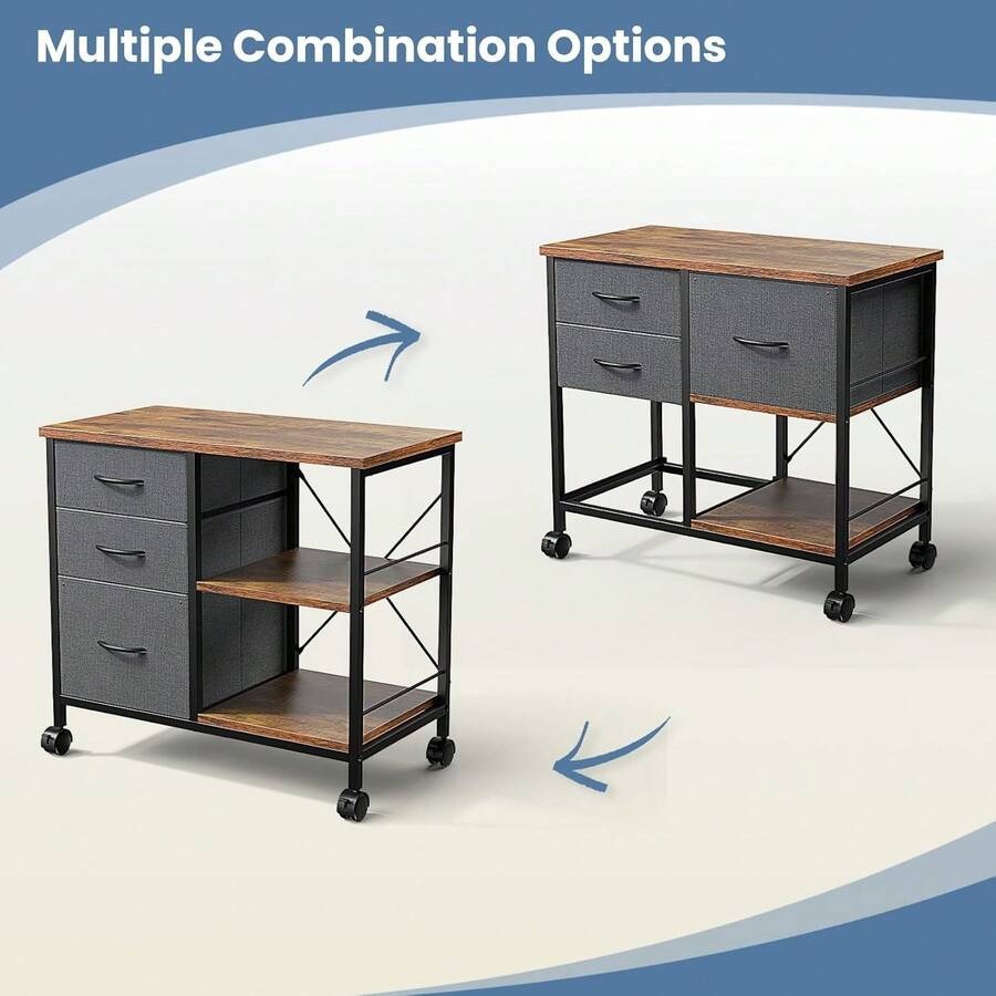 ตู้เก็บเอกสารแบบเคลื่อนที่ 3 ช - Printer Stand บทวิจารณ์และราคา