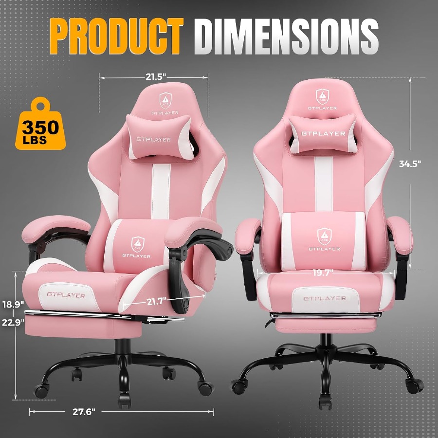 เก้าอี้เกมมิ่งพร้อมที่พักเท้าแ - Office Chair Cushion บทวิจารณ์และราคา