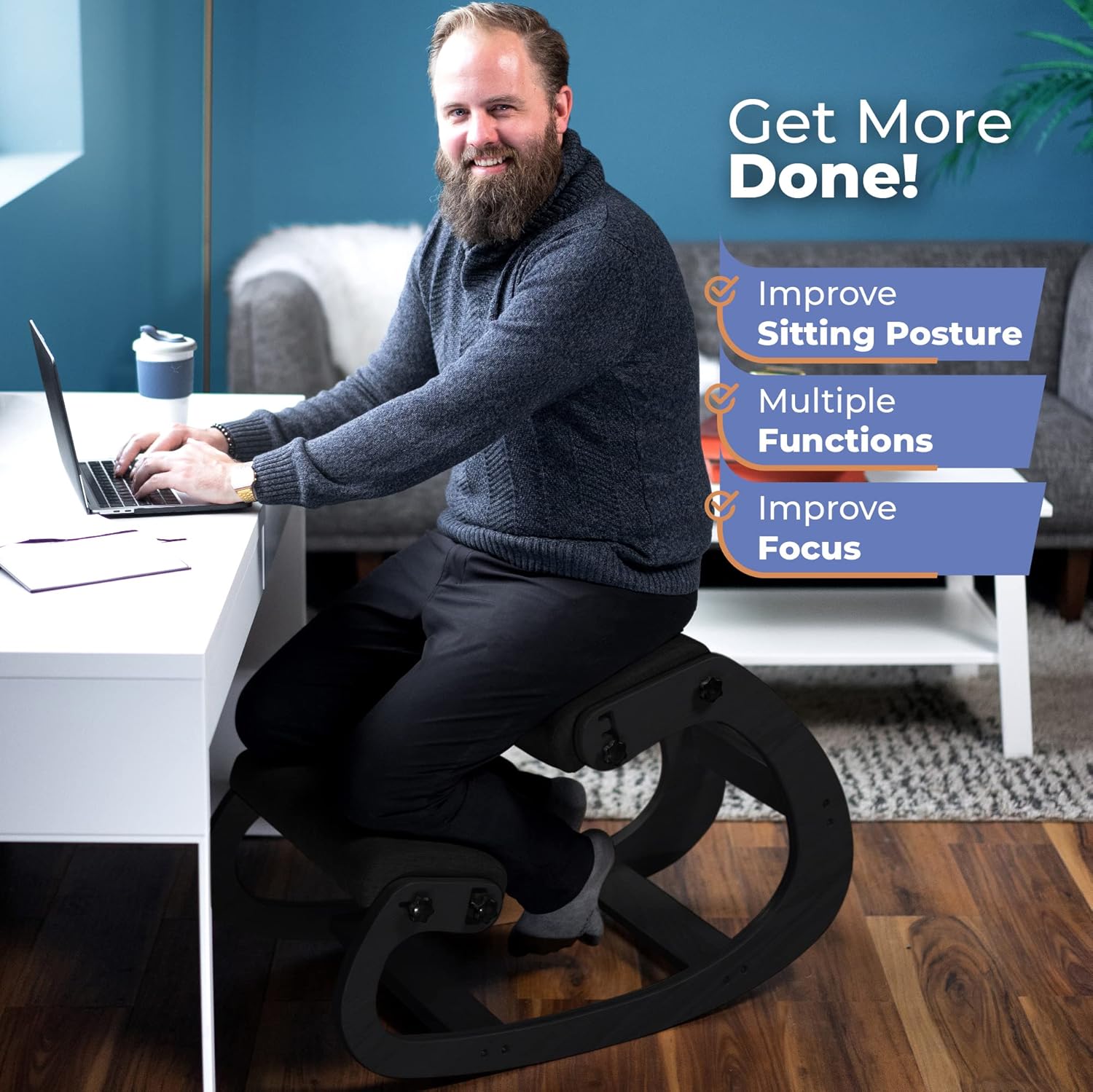 เก้าอี้ไม้ปรับระดับได้สำหรับนั - Office Chair บทวิจารณ์และราคา