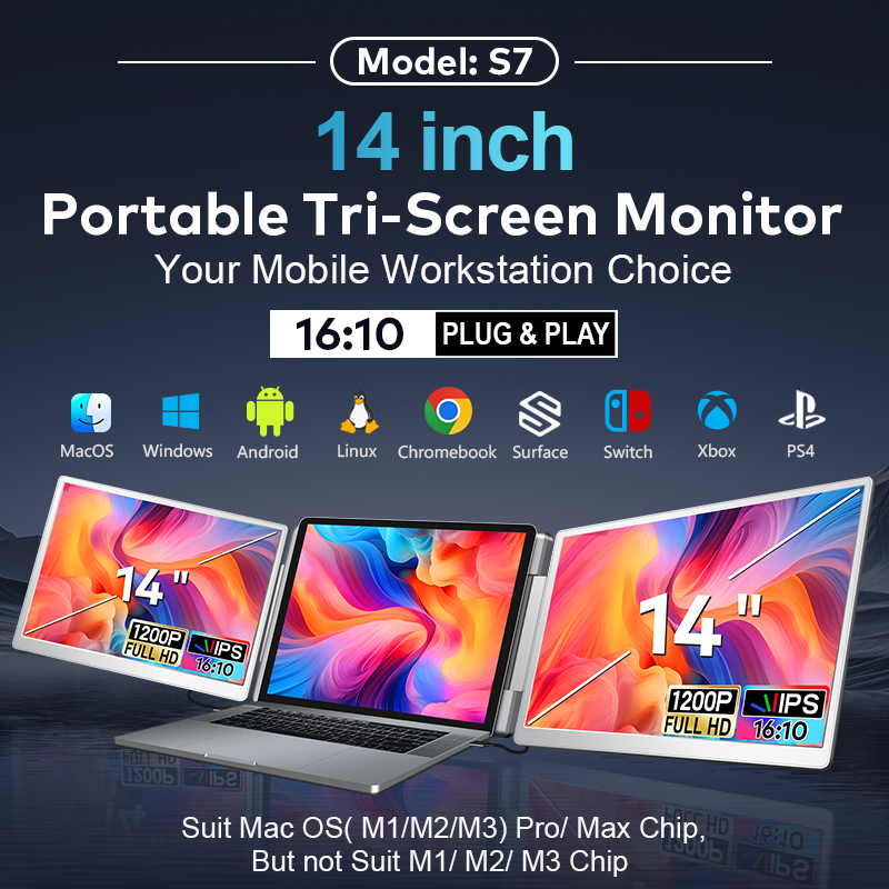 จอภาพพกพาแบบสองจอ LCD ขนาด 14  - Monitor Stand บทวิจารณ์และราคา