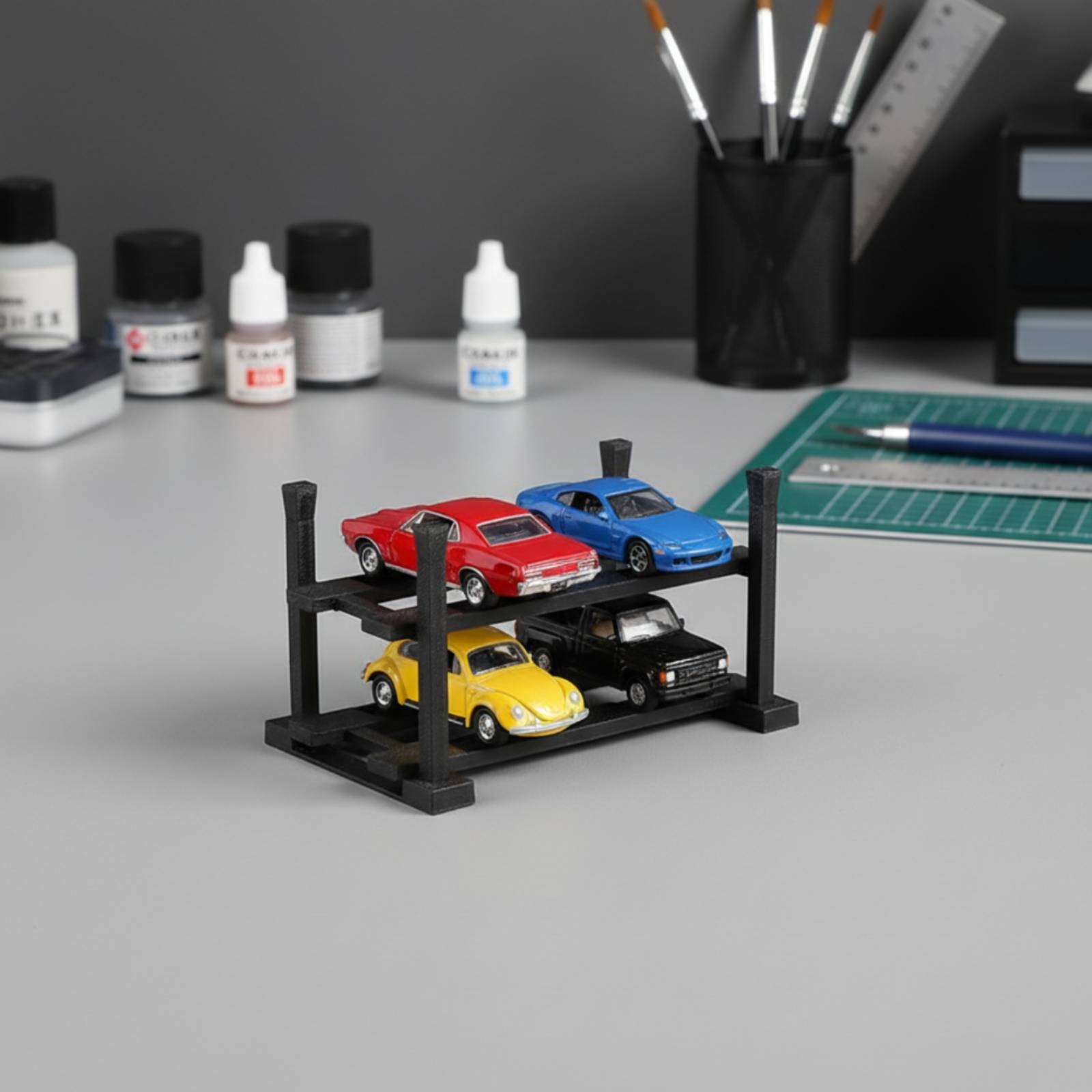 ชั้นวางโชว์รถโมเดลแบบสองชั้น ส - Standing Desk บทวิจารณ์และราคา