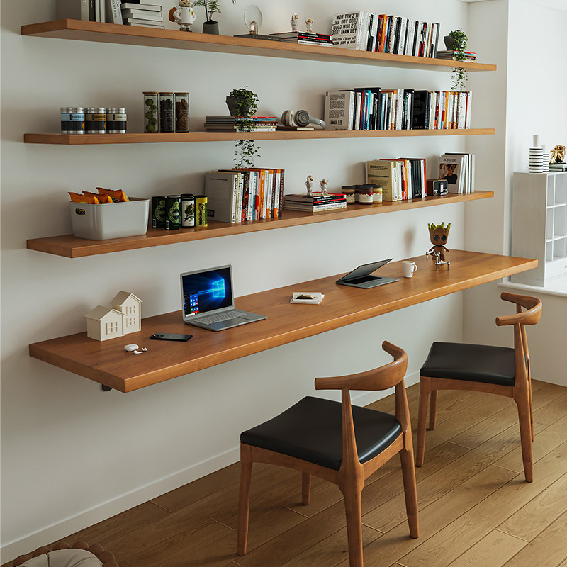 โต๊ะทำงานไม้เนื้อแข็งสไตล์นอร์ - Bookshelf บทวิจารณ์และราคา