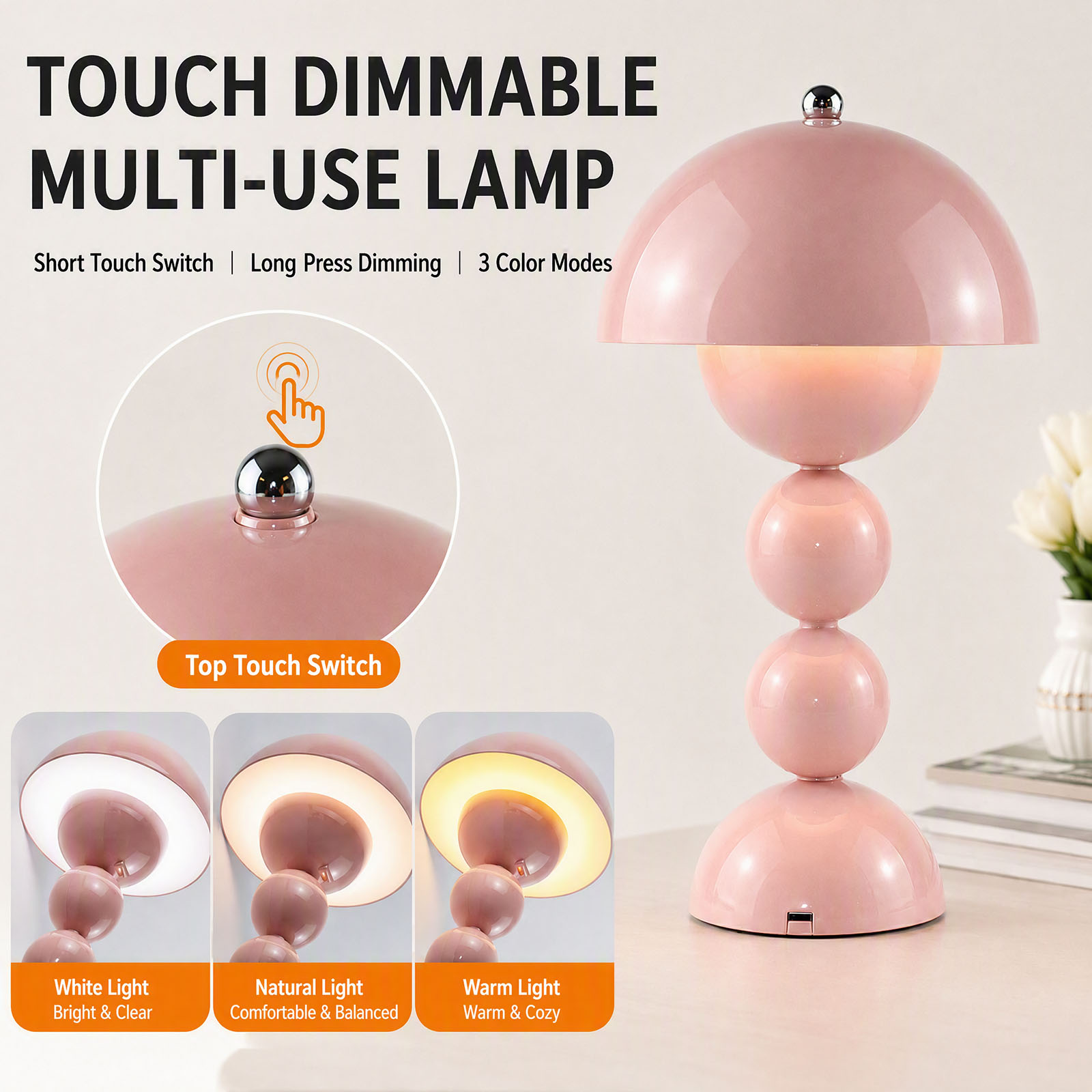 โคมไฟตั้งโต๊ะรูปเห็ดสไตล์วินเท - Desk Lamp บทวิจารณ์และราคา