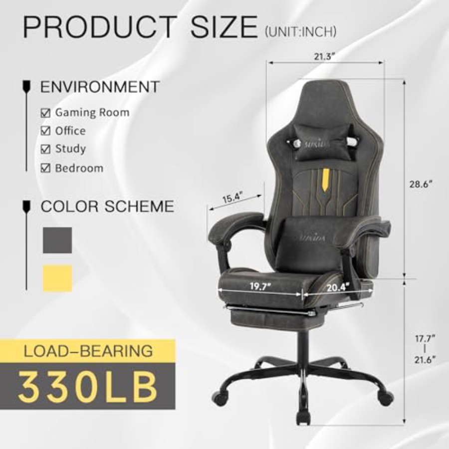 เก้าอี้เกมมิ่งพร้อมที่พักเท้า  - Office Chair Cushion บทวิจารณ์และราคา