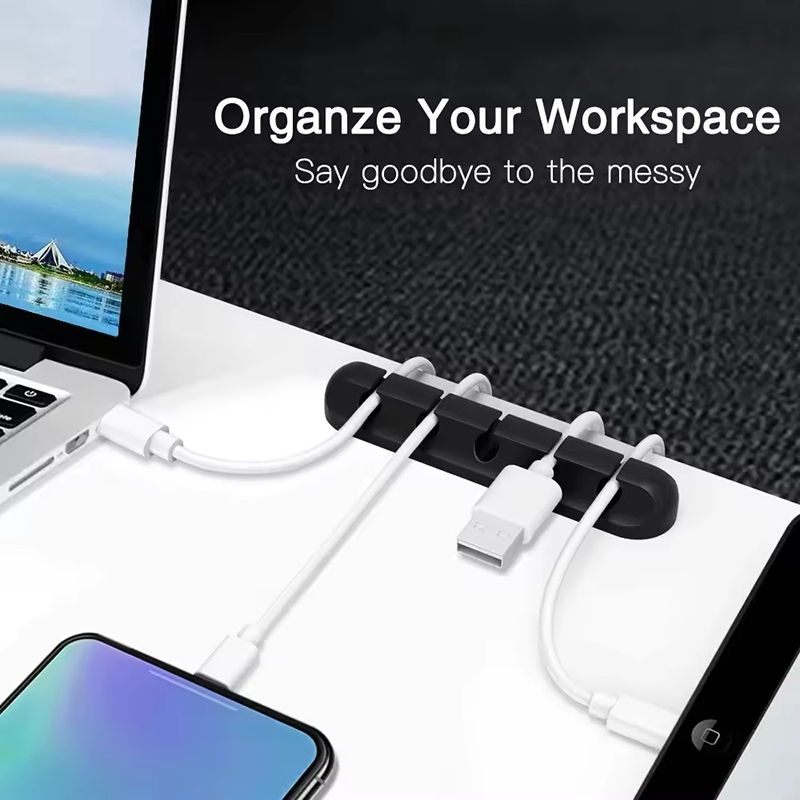 ที่หนีบสายซิลิโคนแบบกลม สำหรับ - Desk Organizer บทวิจารณ์และราคา