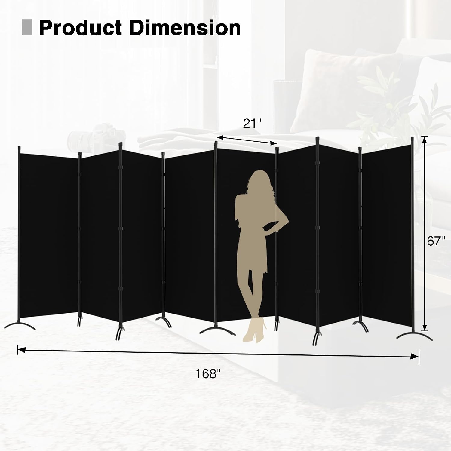 ฉากกั้นห้องแบบพับได้, ฉากกั้นห - Partition Screen Divider บทวิจารณ์และราคา