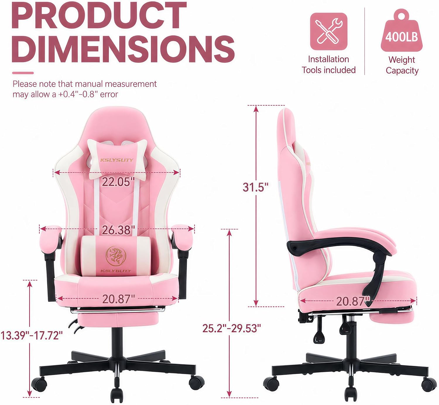 เก้าอี้เกมมิ่งพนักพิงสูงตามหลั - Office Chair Cushion บทวิจารณ์และราคา