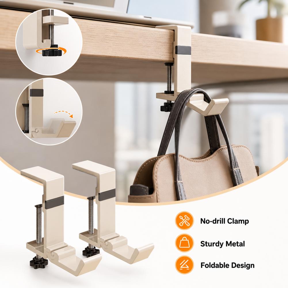 ตะขอแขวนกระเป๋าแบบหนีบ ไม่ต้อง - Office Furniture Brands บทวิจารณ์และราคา