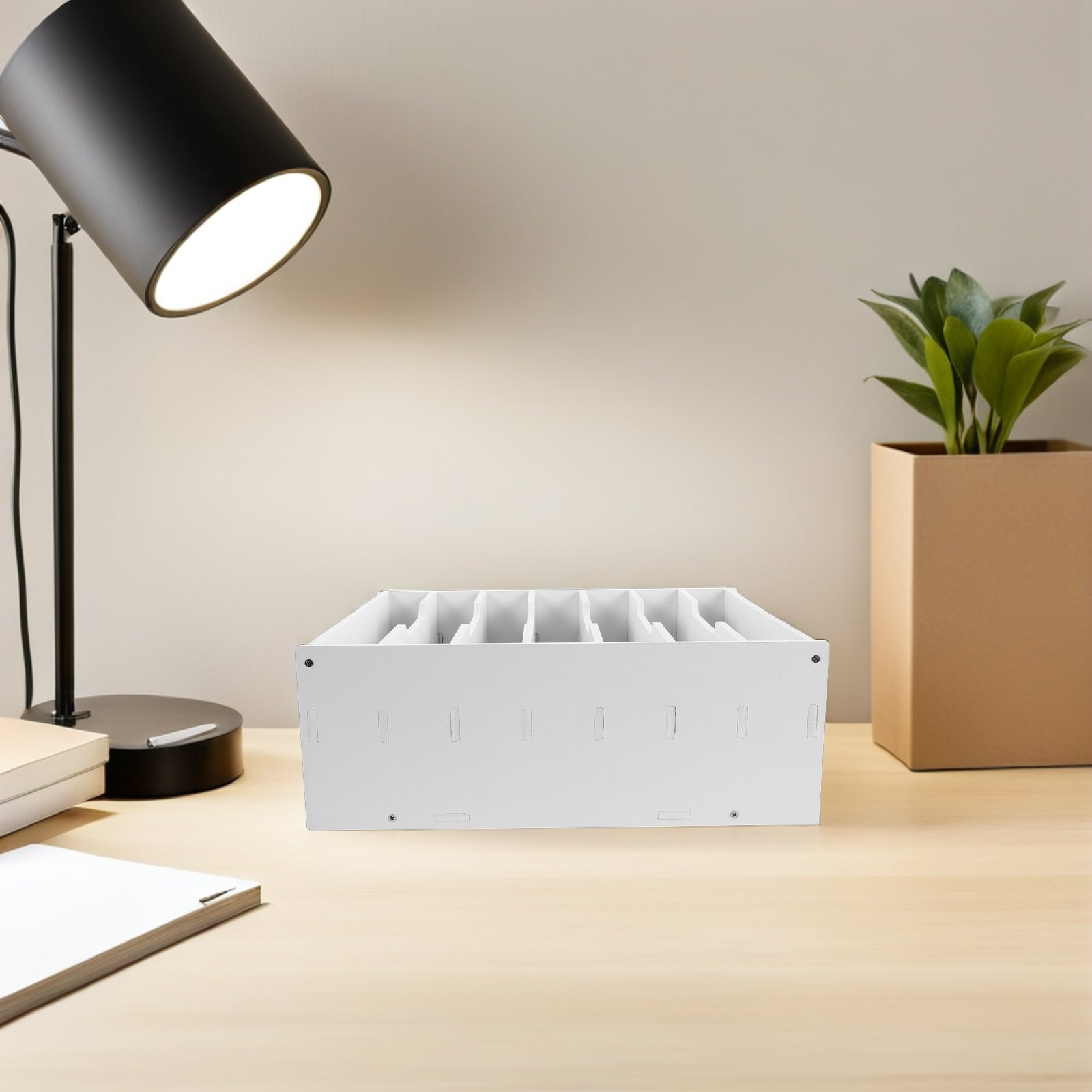 กล่องเก็บเงินสดไม้ พร้อมแผ่นกั - Desk Organizer บทวิจารณ์และราคา