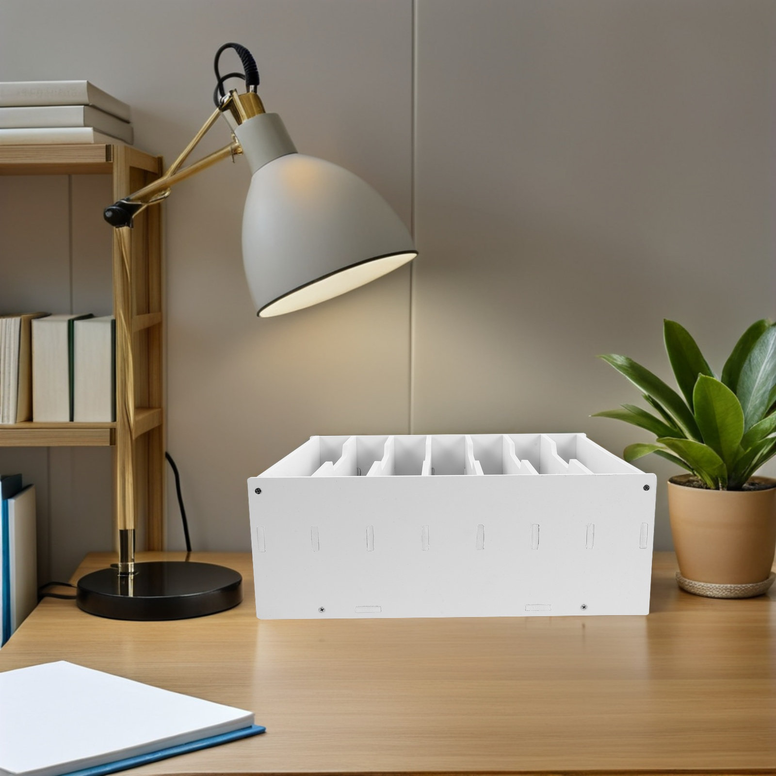 กล่องเก็บเงินสดไม้ พร้อมแผ่นกั - Desk Organizer บทวิจารณ์และราคา