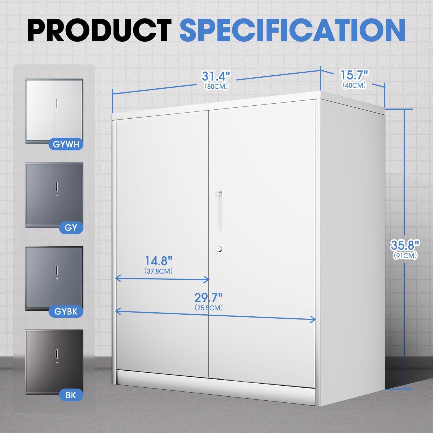 # ตู้เก็บเอกสารโลหะสีขาวแบบหนา - File Cabinet บทวิจารณ์และราคา