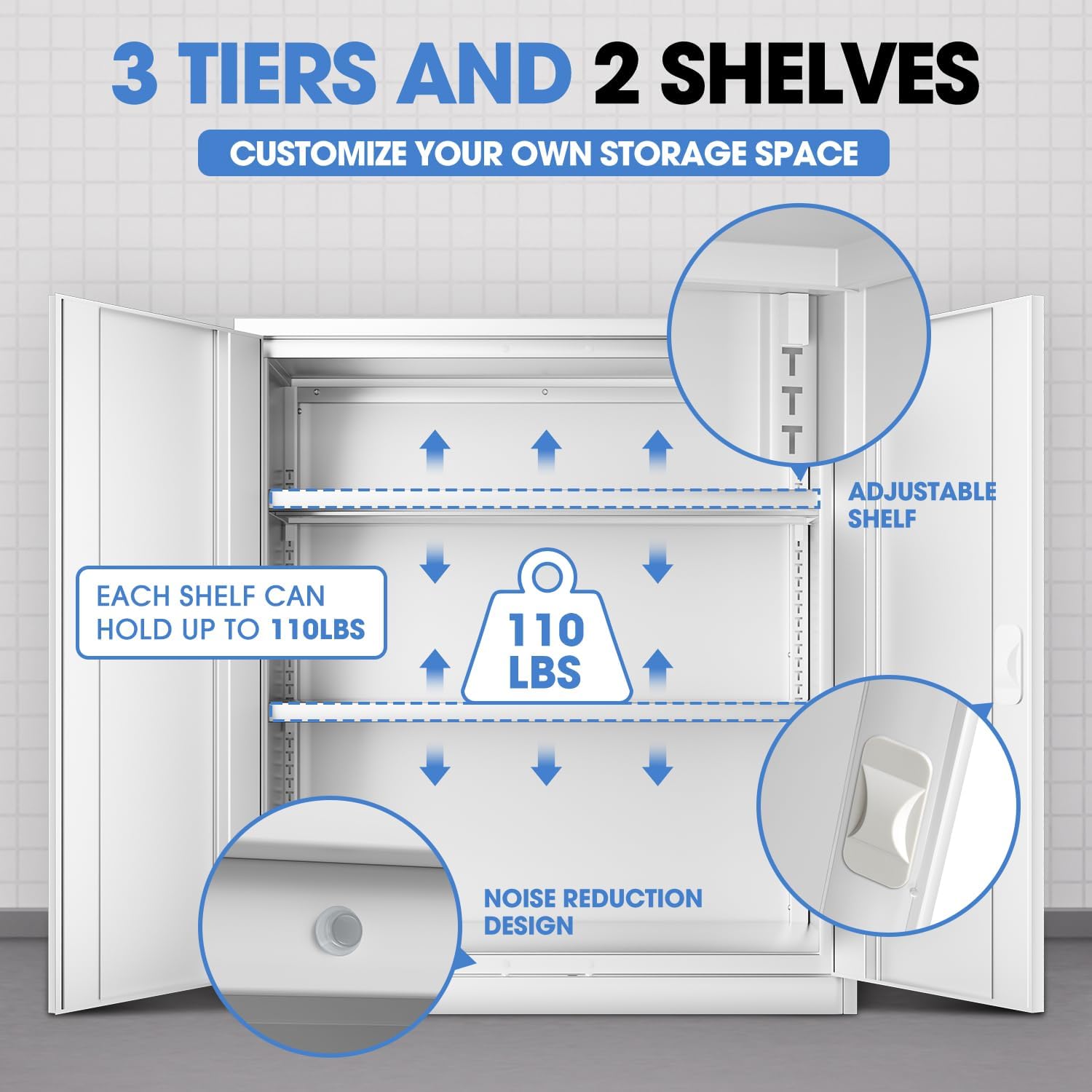 # ตู้เก็บเอกสารโลหะสีขาวแบบหนา - File Cabinet บทวิจารณ์และราคา