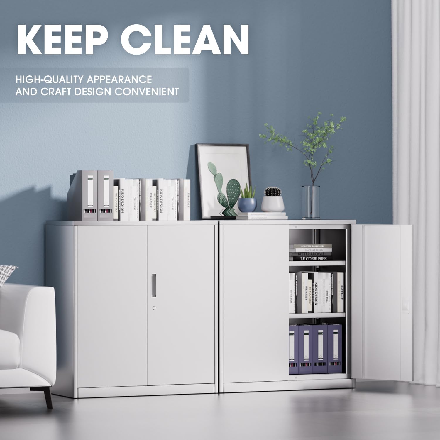 # ตู้เก็บเอกสารโลหะสีขาวแบบหนา - File Cabinet บทวิจารณ์และราคา