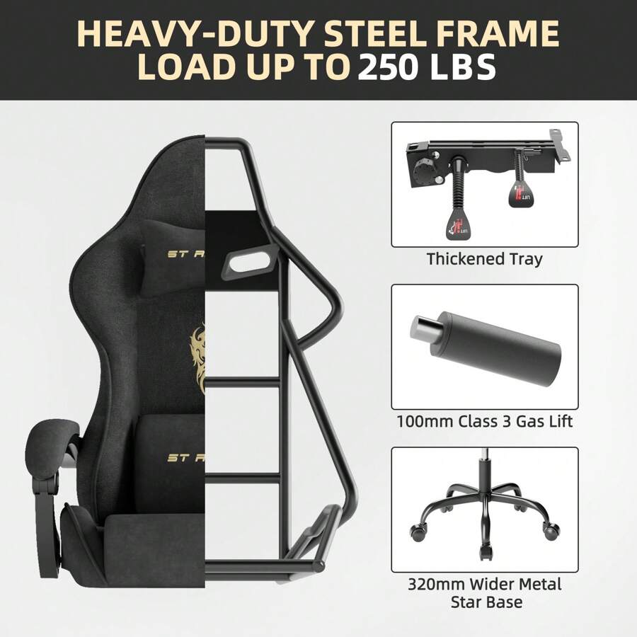 เก้าอี้เกมมิ่งพนักพิงสูง เก้าอ - Office Chair บทวิจารณ์และราคา