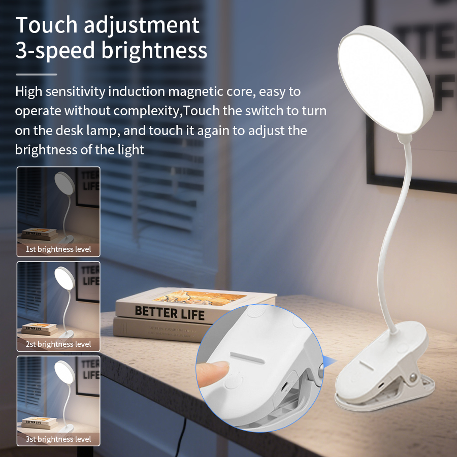 โคมไฟตั้งโต๊ะแบบหนีบ LED 360 ° - Desk Lamp บทวิจารณ์และราคา