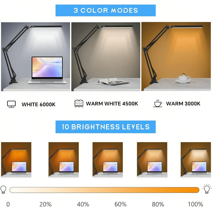 โคมไฟตั้งโต๊ะ LED สำหรับบ้าน อ - Desk Lamp บทวิจารณ์และราคา