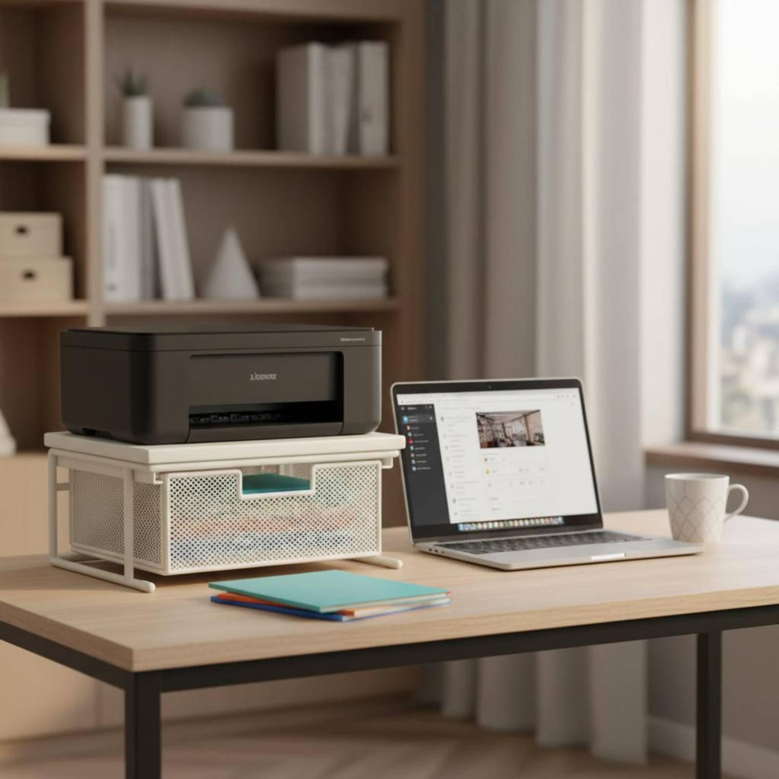 แท่นวางเครื่องพิมพ์พร้อมลิ้นชั - Printer Stand บทวิจารณ์และราคา