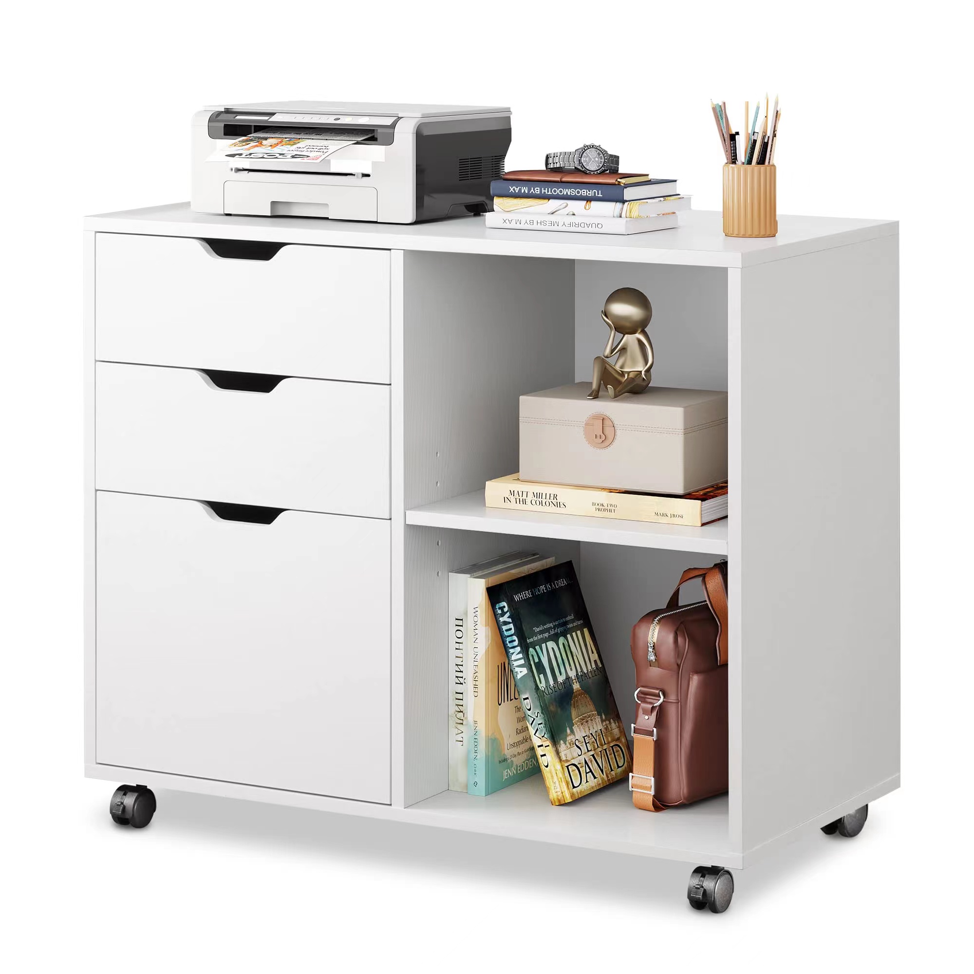 ตู้เก็บเอกสารไม้ 3 ลิ้นชัก, ตู - Printer Stand บทวิจารณ์และราคา