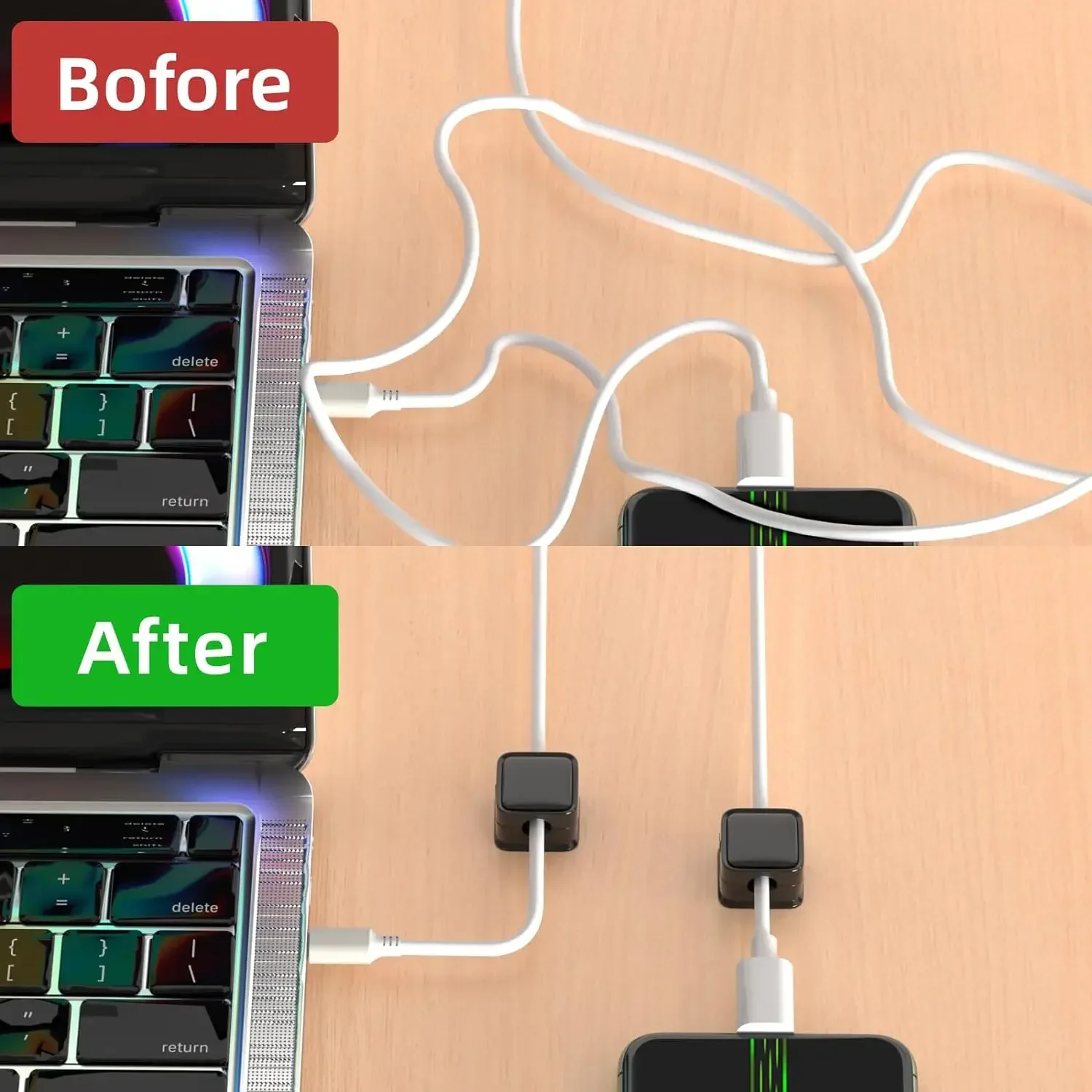 ที่จัดสายเคเบิลขนาดเล็ก ที่ยึด - Desk Organizer บทวิจารณ์และราคา