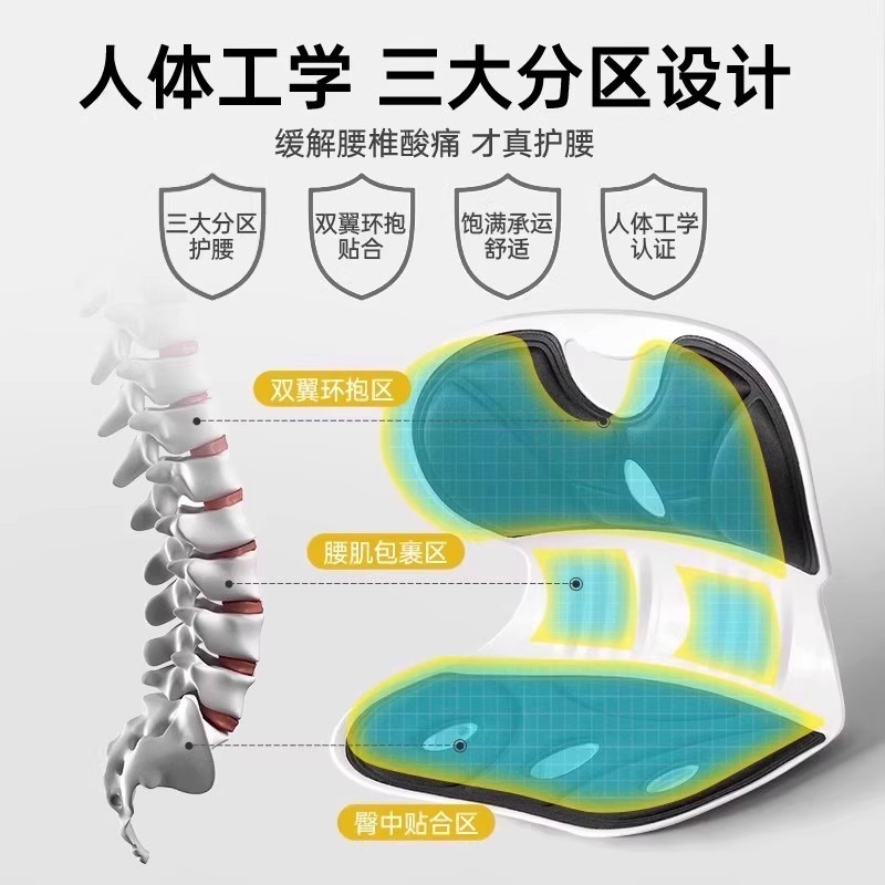 เบาะรองนั่งเพื่อสุขภาพ ช่วยพยุ - Office Chair Cushion บทวิจารณ์และราคา