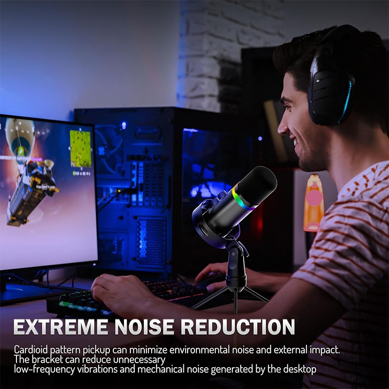ไมโครโฟนเกมมิ่งแบบ USB พร้อมขา - Monitor Stand บทวิจารณ์และราคา