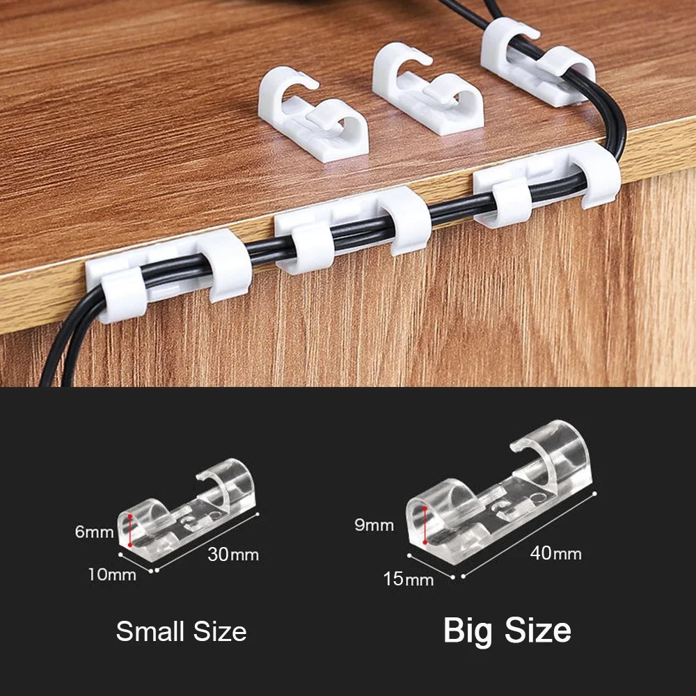 ที่หนีบสายเคเบิลแบบมีกาวในตัว  - Desk Organizer บทวิจารณ์และราคา